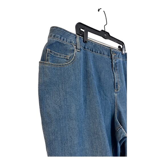 plus 26W Ashro Stretch Blue Jeans Cotton Blend Denim Tapered Leg Casual Pants - Picture 6 of 8